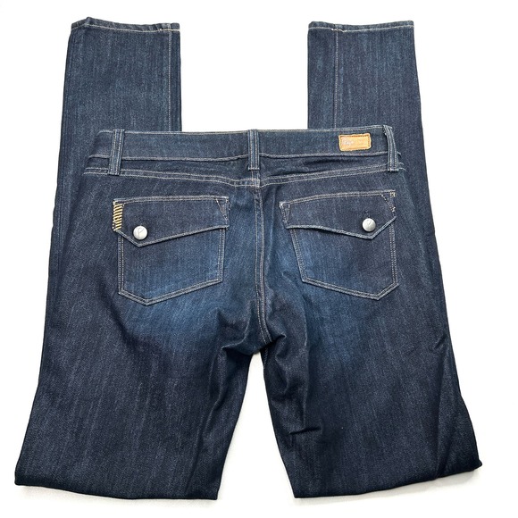 PAIGE | Skyline Dark Wash Flap Pocket Jeans Size 27 - Picture 4 of 6